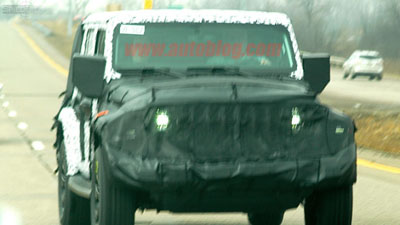 Новые шпионские фото Jeep Wrangler