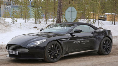 Aston Martin DB11 Volante тестируют в Швеции